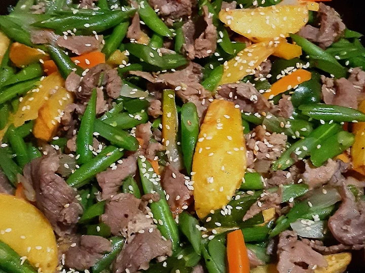 Langkah Gampang Membuat Resep Tumis daging bulgogi yang Lezat Anti Ribet, Mantap