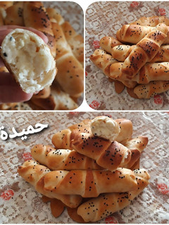صورة لوصفة فطائر محشية بالجبن 🥐🧀