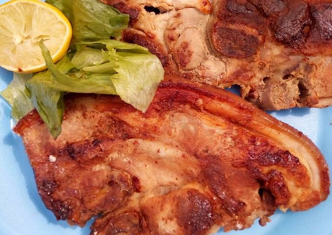 Step-by-Step Guide to Make Favorite Pan grilled pork