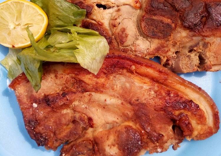 Pan grilled pork