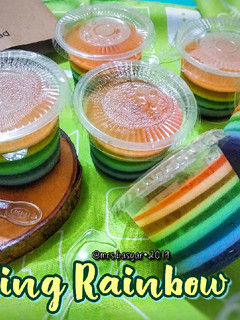 Foto resep Puding rainbow
