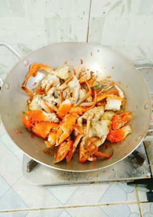 Hình của món Cua Cà Mau rang me.