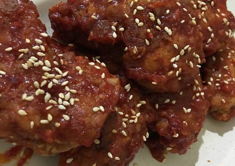 Cara Gampang Membuat Ayam Goreng Pedas Korea Anti Gagal