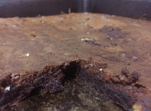 Una foto de Brownie de chocolate