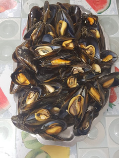 Una foto de Mejillones al vapor
