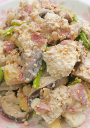 野菇豆腐沙拉 的食譜成品照片