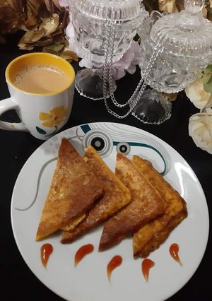 A picture of Spicy namkeen French Toast.