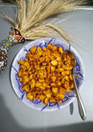 عکسی از دستور ❤️خوراک مرغ زعفرانی