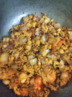 A picture of Egg 65 poriyal.