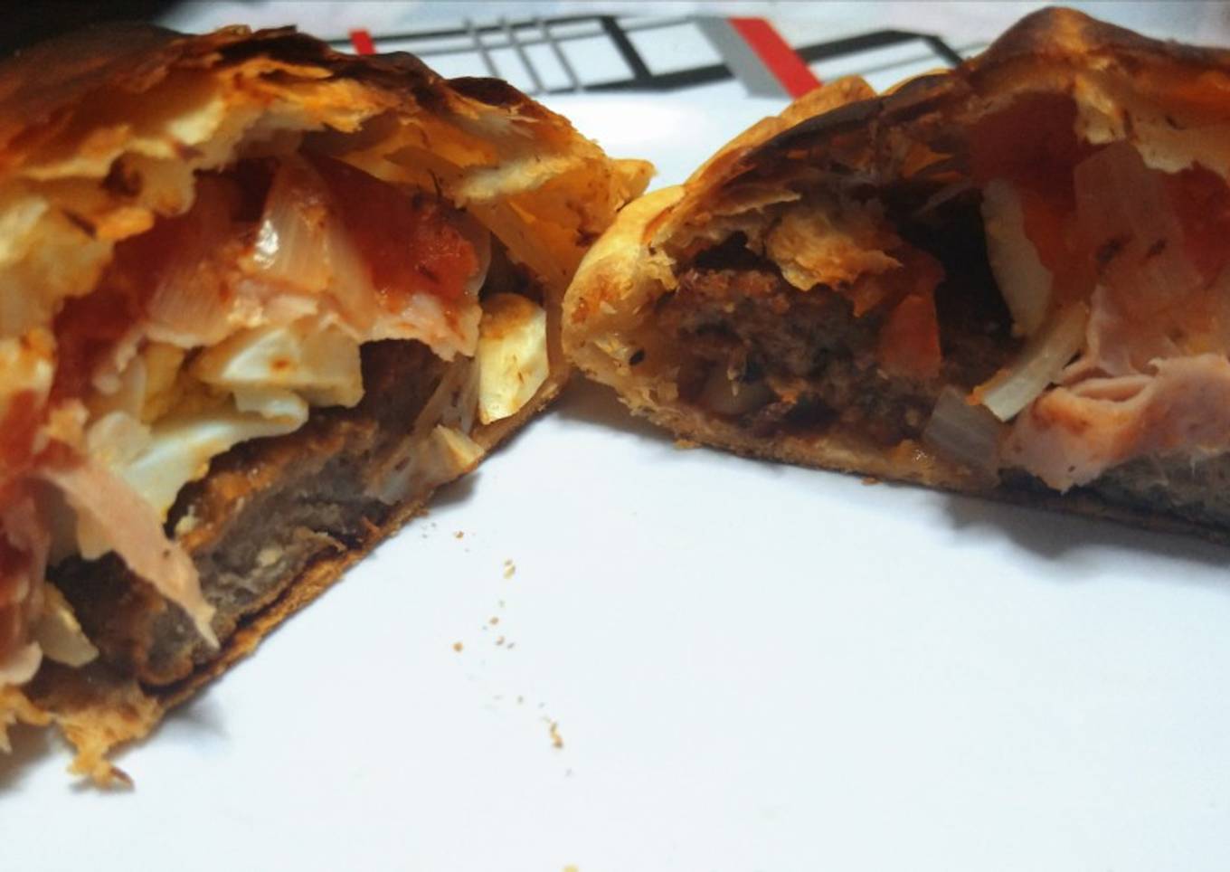 Mini tartas de hamburguesa