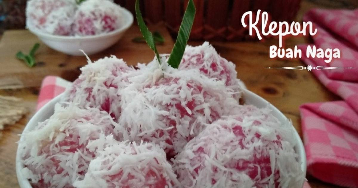 Resep Klepon Buah Naga Oleh Nining MamaLouis Cookpad