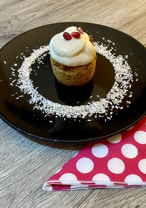 Édesburgonyás kókuszos cupcake (mentesen) recept fotója