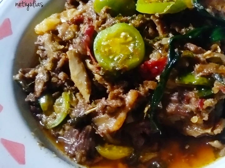 Cara Gampang Menyiapkan Resep Oseng mercon tetelan sapi Anti Ribet, Bisa Manjain Lidah