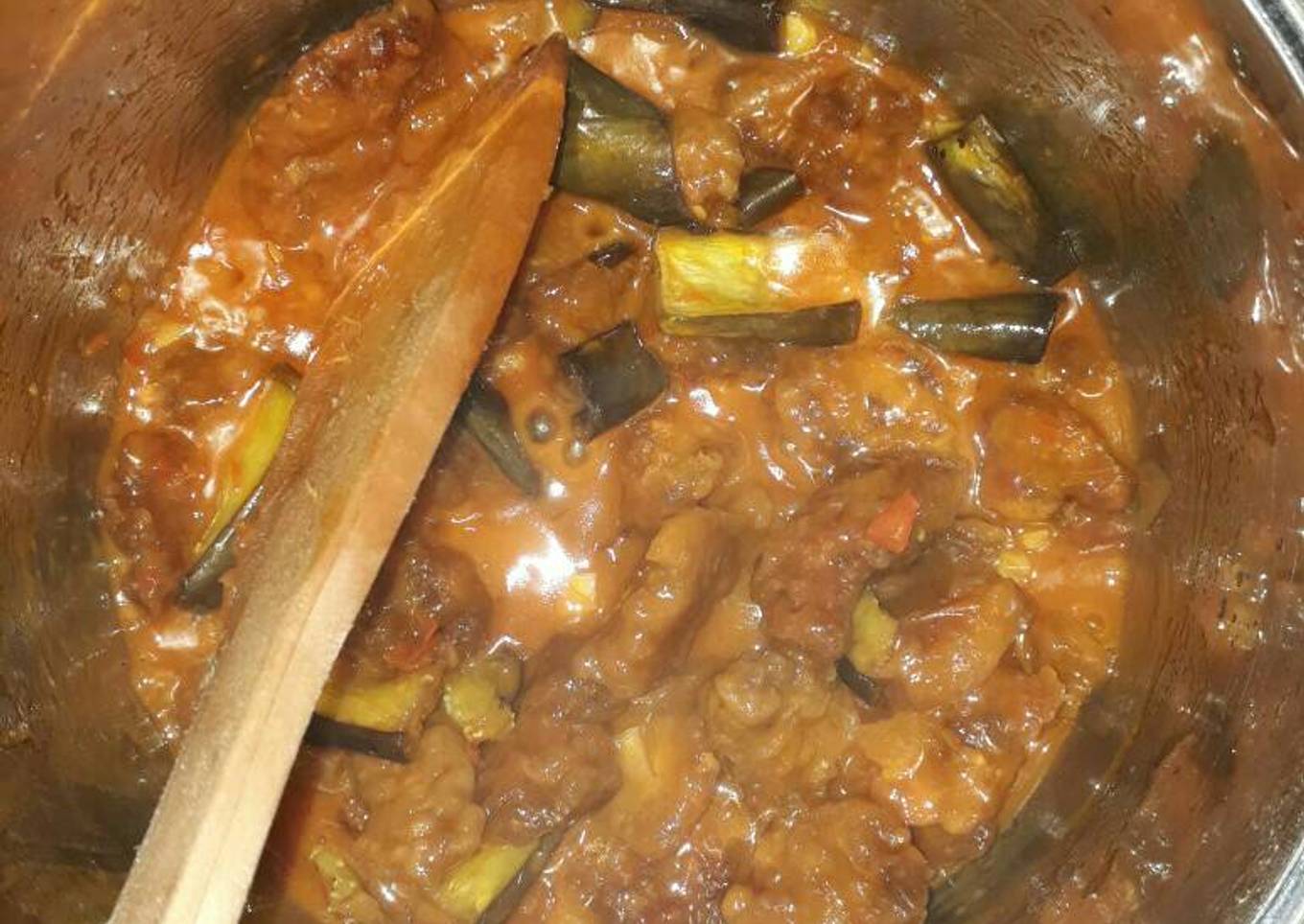 Karaage Terong Balado Rice Cooker