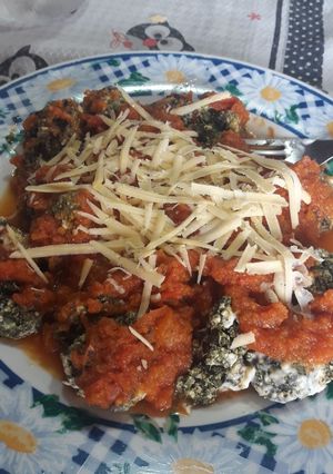 Una foto de Malfatis de acelga y ricota light