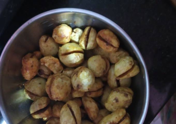 Steps to Make Homemade Bharva arbi