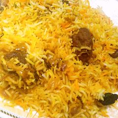 A picture of Kofta Beryani made by sumaira jabee.