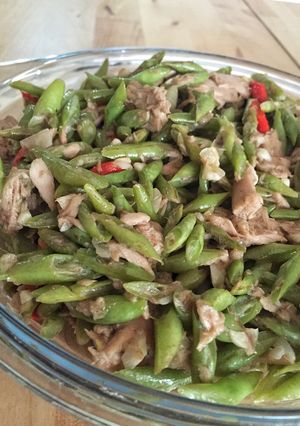 Foto resep Tumis Buncis Ikan Tuna Praktis