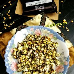 A picture of Chocolate popcorns.