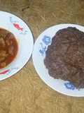 Ugali wimbi with meat stew # festive season contest at kakamega