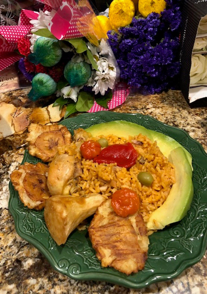 Una foto de Arroz con pollo