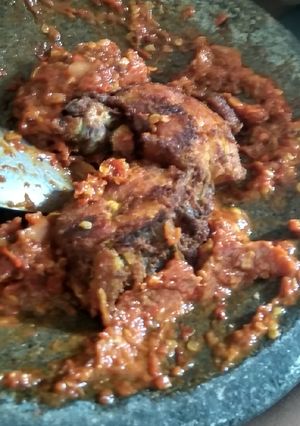 Foto resep Ayam penyet sambel cobek
