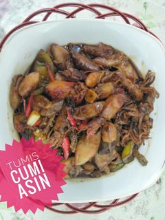 Foto resep Tumis cumi asin