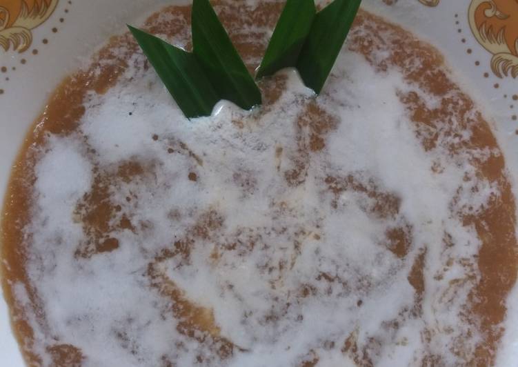 Cara Buat Bubur Singkong (Bubur Ganepo) Enak Terbaru