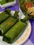 Nasi bakar ayam suwir kemangi
