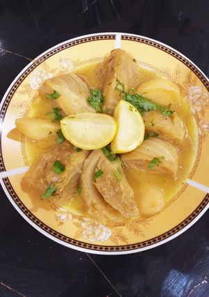 صورة لوصفة طجين البسباس