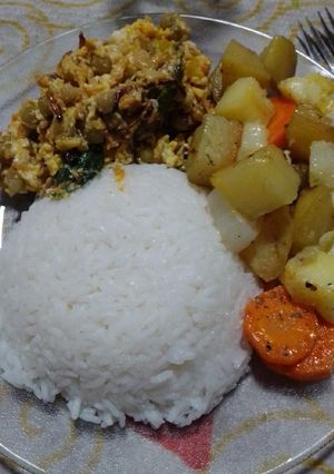 Una foto de Verduras al horno con salteado de zapallito