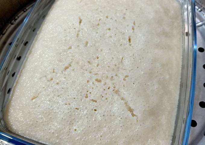 Bagaimana Membuat Kue beras putih(phak thong ko) yang Enak