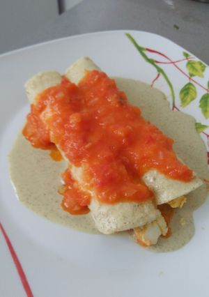 Una foto de Papadzules. Receta milenaria de los Mayas