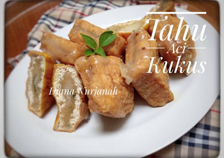 Recipe of Super Quick Homemade Tahu Aci Kukus