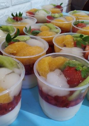 Foto resep Puding buah