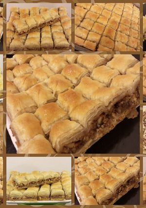 صورة لوصفة بقلاوة👍😋ولاااروع بعجينة رقائق منزلية