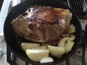A picture of slow cooked lamb