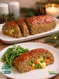 Rocambole de lentilhas vegano