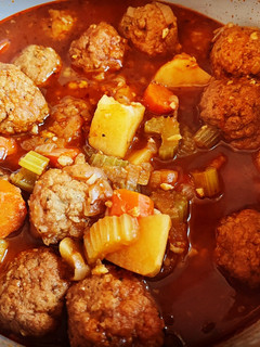 A picture of Instant Pot Meatball Stew.