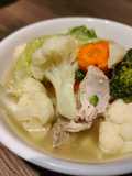 Canh bông cải gà tây