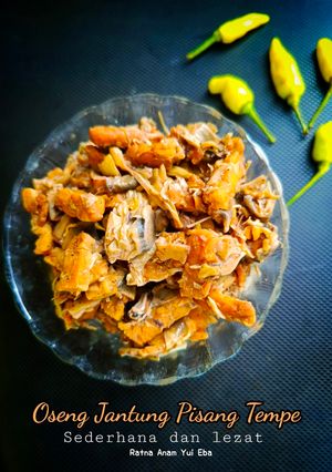 Foto resep Oseng Jantung Pisang Tempe