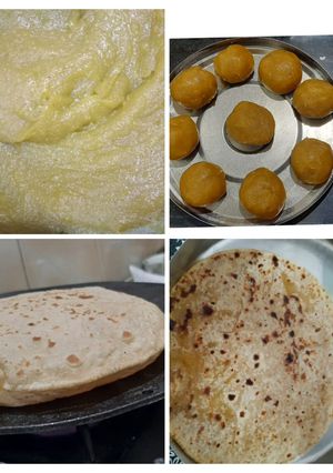 A picture of Puran poli.
