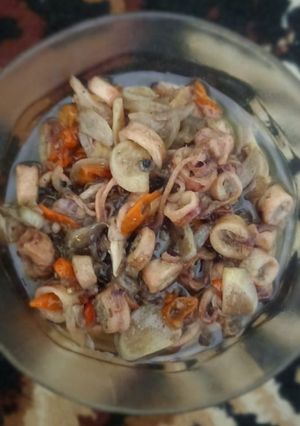Foto resep Cumi asin saus tiram