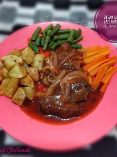 Foto resep Steak Daging Sapi Barbeque Rumahan