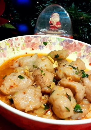 Hình của món Cá thác lác rim chua ngọt.