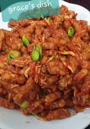 Foto resep Tempe cabe petai