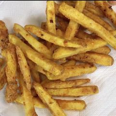 A picture of 3 spice Fries.