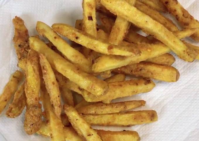 3 spice Fries Recipe by Hamna Arooj - Cookpad