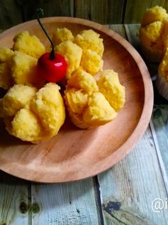 Foto resep Bolu Kukus Nutrisari (Eggless) No Mixer