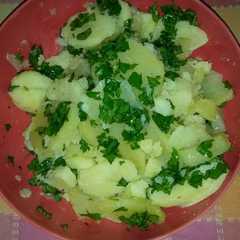 Foto di Insalata di patate con emulsione di prezzemolo